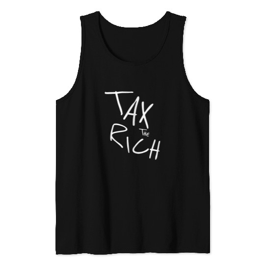 Tax The Rich Retro vintages AntiCapitalist politic Tank Tops