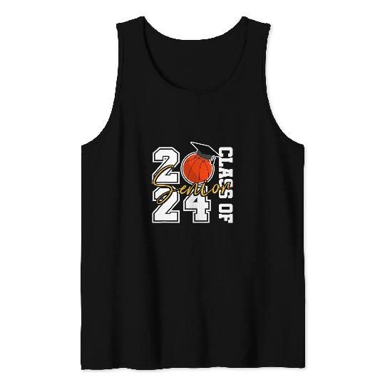 Discover Senior 2024 Basketball Class Of 2024 For Girls Boys Tank Tops