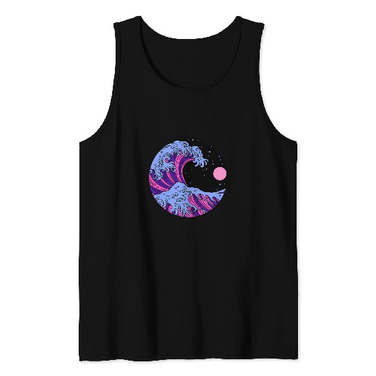 Discover Omnisexual Pride Omni Japanese Wave Discreet LGBTQ Art Tank Tops