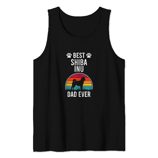 Discover Dog Shiba Inu bests Shiba Inu DAD Ever Dog Lover Tank Tops