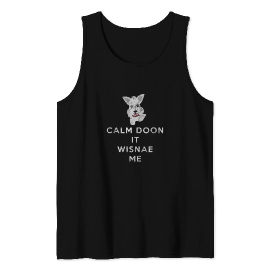 Dog Scottish Terrier Funny Scottish Terrier Scotland Scottie Dog Tank Tops