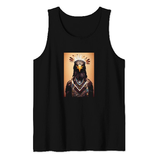 Native American Indian Design Warrior Native American 16 Tank Tops