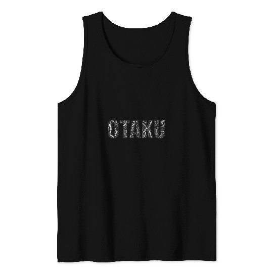 Otaku Word Art Japanese Anime Manga Kawaii Gift Tank Tops