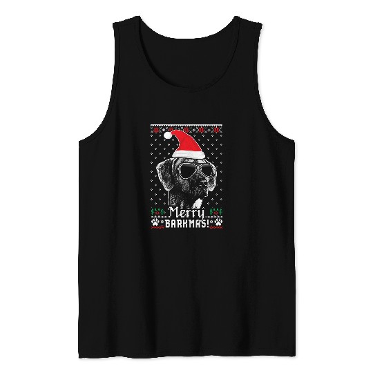Rhodesian Ridgeback Merry Barkmas Christmas Tank Tops