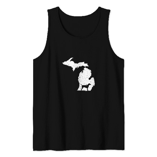 Weimaraner Michigan Dog Lover Tank Tops