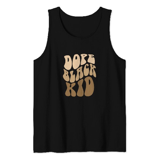 Retro DOPE BLACK KID I Am Little American History For Me Boy Tank Tops