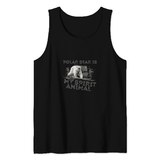 Polar Bear wild animals art animal animal Polar Bear 21 Tank Tops