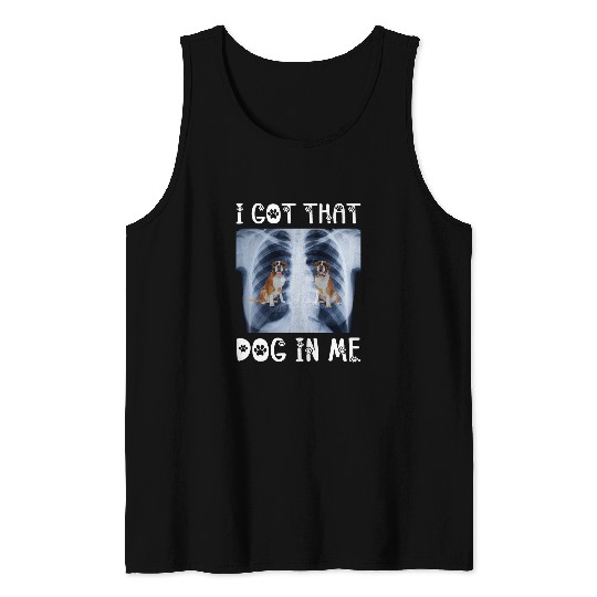 I Got That Dog in Me Xray Meme Funny German Boxer Tank Tops