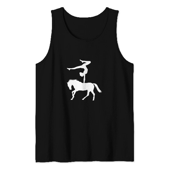 Vaulting Gymnastic Horse Acrobatics Gymnastics Tank Tops