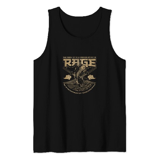 Japanese Koi fish and Samurai swords Japanese ART BACK Tank Tops