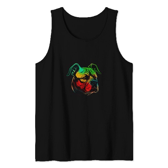 proud to be a bulldog lover for Proud Men and Dog Lovers 9 Tank Tops