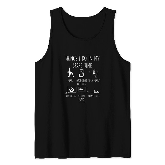 Pilates Graphic Fitness Exercise Pilates Instructor Workout Tank Tops
