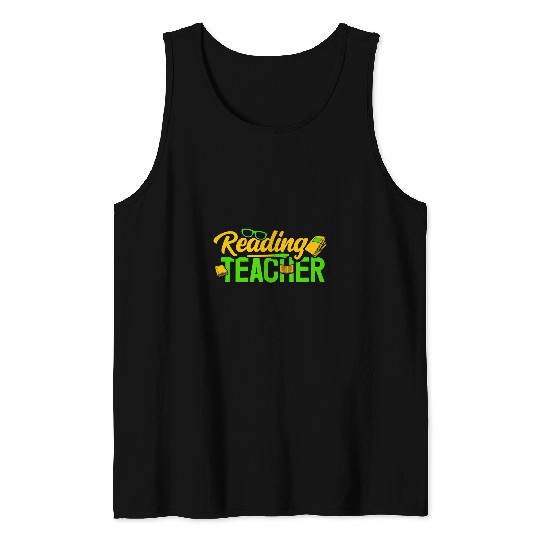 Reading Teacher English Educator Bookish Bookworm Reader Tank Tops