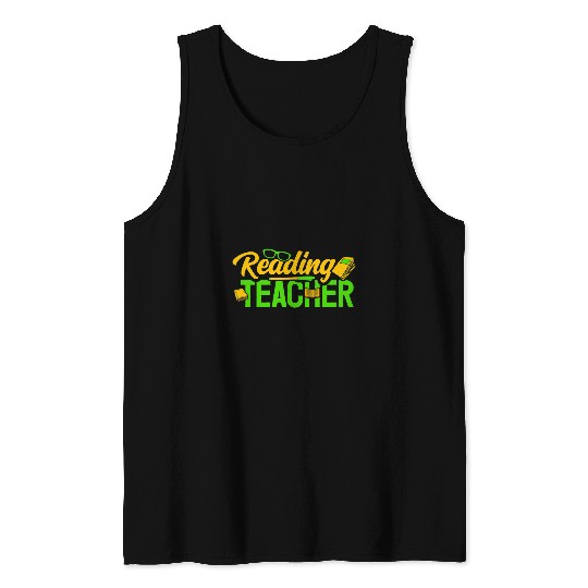 Reading Teacher English Educator Bookish Bookworm Reader Tank Tops