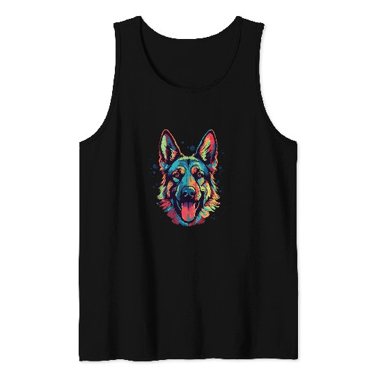 German Shepherd Men Women Kids 13 Tank Tops