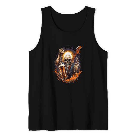 Spooky Alcohol Selection Inspiration Graphic Design Art Cool Tank Tops