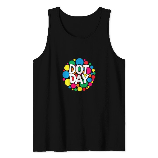 Kids Rainbow Pastel Polka Dot International Dot Day s Kids Tank Tops
