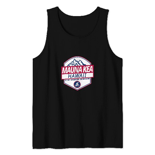 Mauna Kea Cycling Hawaii Tank Tops