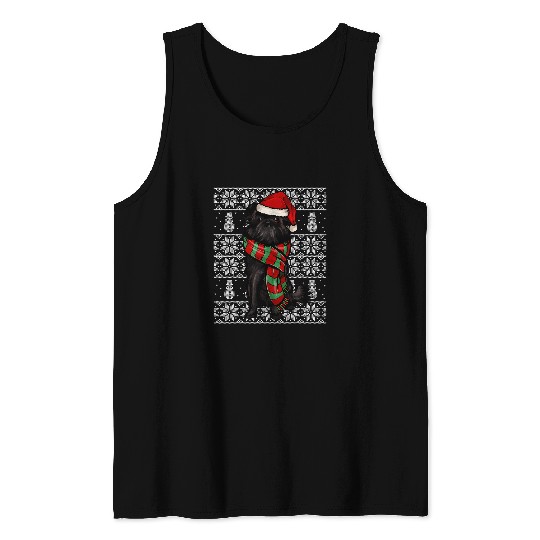 Discover Santa Hat xmass Affenpinscher Ugly Christmas Tank Tops