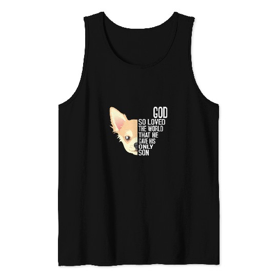 John 3 16 Christian Chihuahua Men Women Kids Bible Tank Tops
