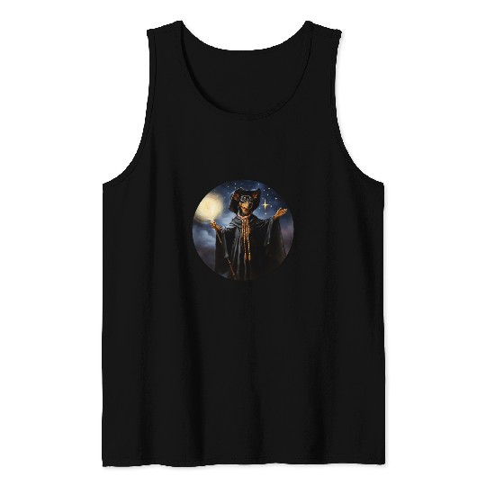Miniature Pinscher Wizard Funny Dog Magic 1 Tank Tops