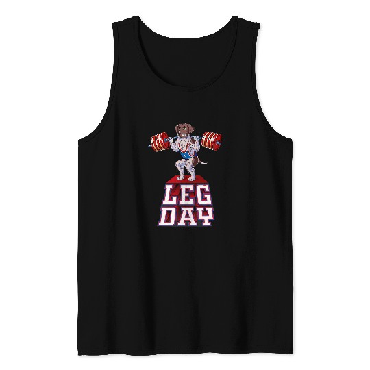 Leg Day german shorthaired pointer Tank Tops