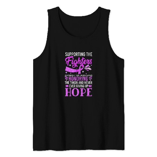Support Fighter Epilepsy Awareness Month Purple Graphic Tank Tops