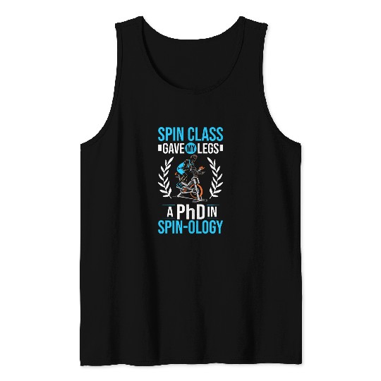 Spin Cycle Biker Indoor Cycling Fitness Exercise Spin Class 5 Tank Tops