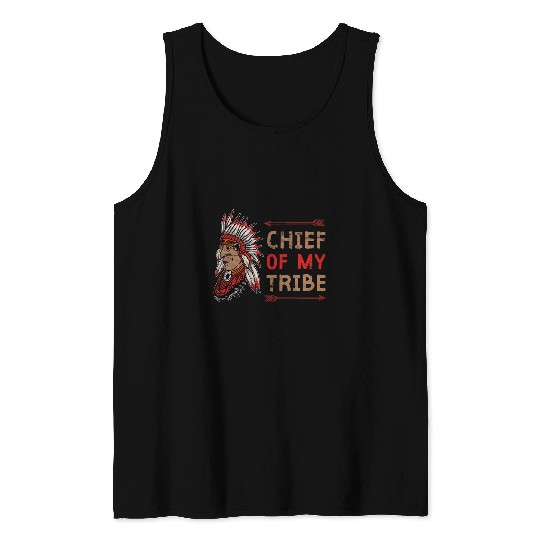 Native American Indian Tribe Chief Indigenous Tribal Pride Tank Tops
