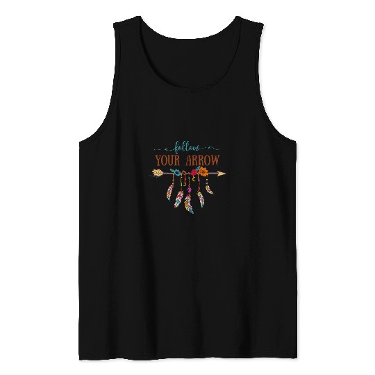 Native American Pride Mens Follow your Arrow Tank Tops