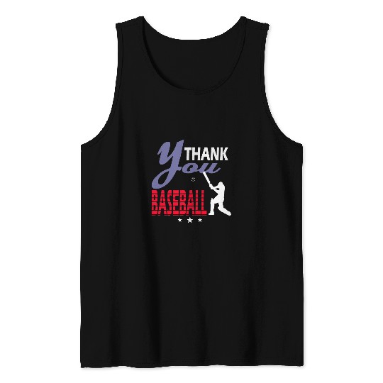 Thank You Baseball Player Baseball Lover Baseball Coach Tank Tops