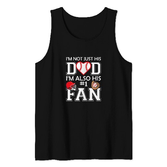 Mens Baseball Player Dad vintages Distressed Father day Novelty Tank Tops