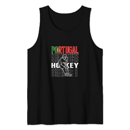 Portugal Ice Hockey Fans Portuguese Hockey Team Supporter 1 Tank Tops