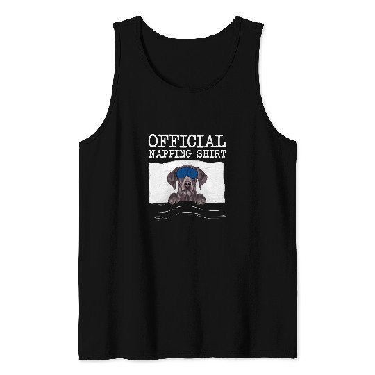 Sleeping German Shorthaired Pointer Sleep Official Napping Tank Tops