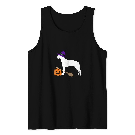 Rhodesian Ridgeback Witch Hat Halloween Dog Costume Tank Tops