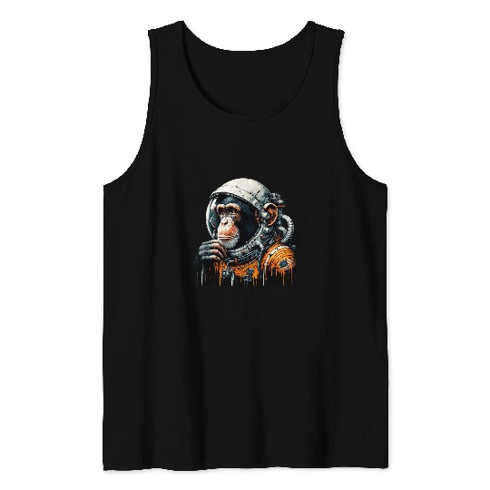 space vintages travel astronaut monkey astronaut Tank Tops