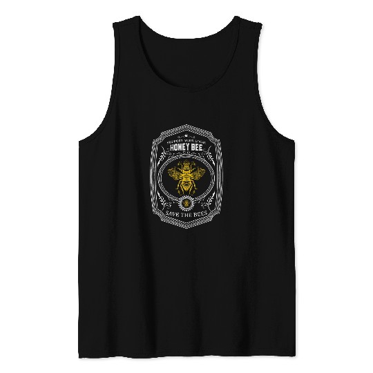 Support Your Local Honey Bee Save The Bees vintages Style Tank Tops