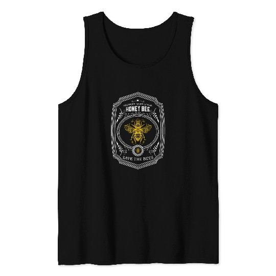 Support Your Local Honey Bee Save The Bees vintages Style Tank Tops