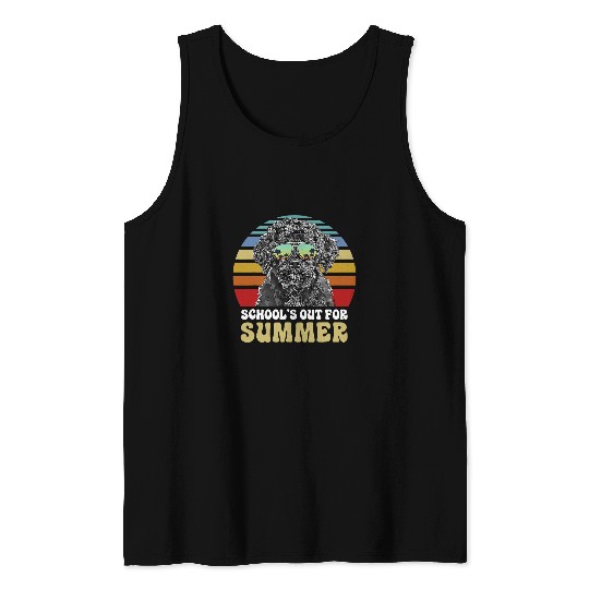 Schools Out for Summer Portuguese Water Dog Dog Teacher Tank Tops