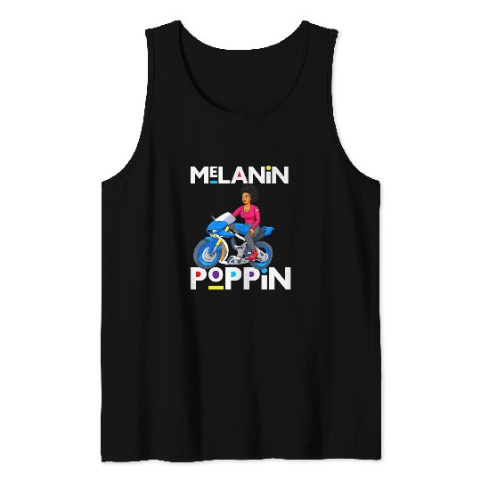 Motorcycle Melanin Bike Women Black Rider Woman Sista Girls 215 Tank Tops