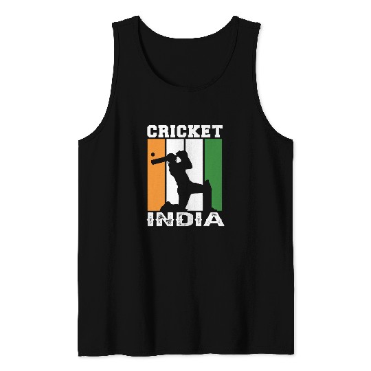 Team india cricket jersey indian flag Womens men Fan cricket Tank Tops