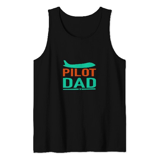 Airlines Pilot Dad in Online Tank Tops