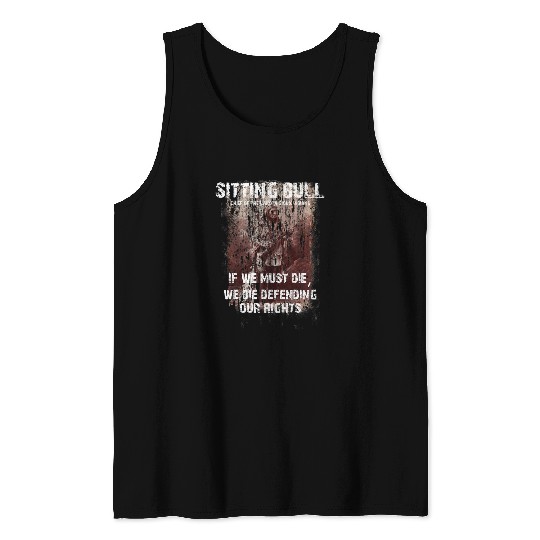 NATIVE AMERICAN INDIAN GIFT Sitting Bull Sioux Lakota Tank Tops