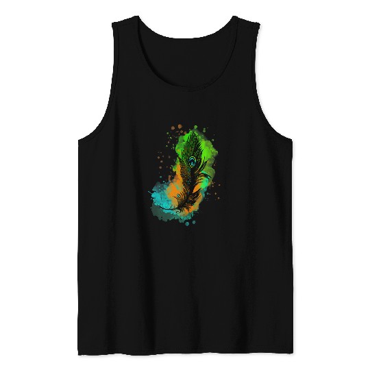 Nice Summer Feather Tank Tops