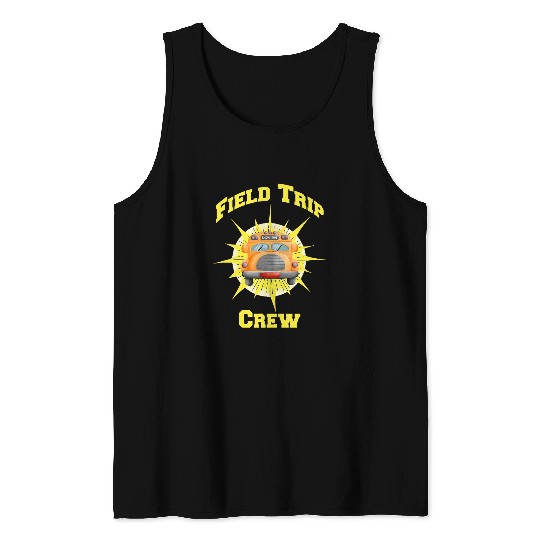 School Field Day Trip Bus Driver Student Teacher Matching Tank Tops