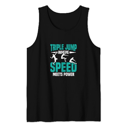 Track Field Equipment Triple Jump Cleats Triple Jump Coach Tank Tops