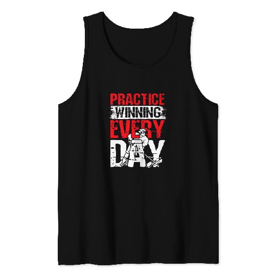Ice Hockey Coachs Hockey Player Practice winning everyday 21 Tank Tops