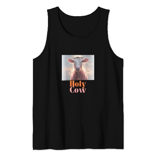 Holy Cow Funny Dairy Farmer Midwest Pride Tank Tops