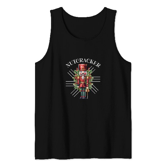 Nutcracker Ballet Dance Merry Christmas Joy 2 Tank Tops
