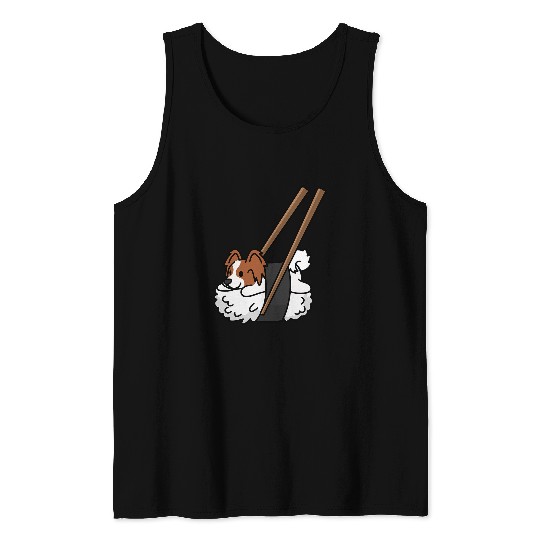 Sushi Bow Tie Dog Tank Tops